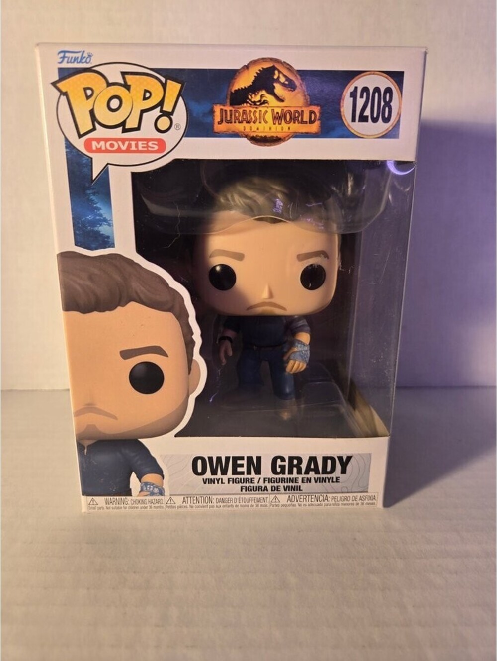 Funko Pop! Movies Jurassic World Dominion Owen Grady #1208 Vinyl Figure
